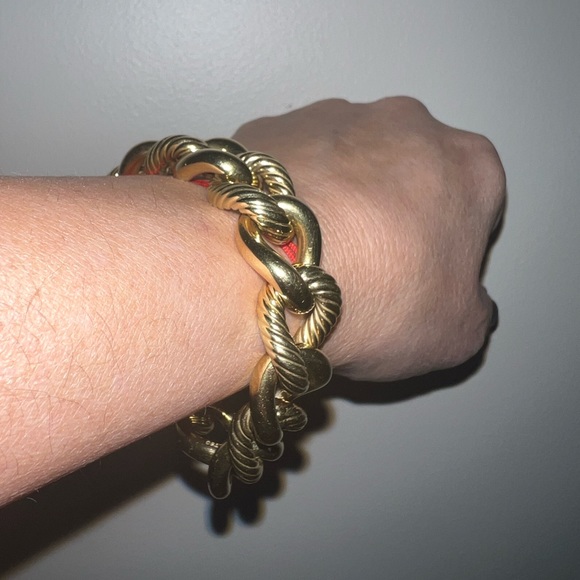 David Yurman 18K YG Jumbo Large Cable Curb Oval Link Bracelet 57 Grams!! Heavy - Picture 11 of 16